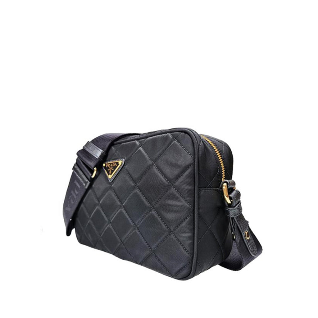 Prada - Bolso para cámara de nailon acolchado - Mujeres - Negro