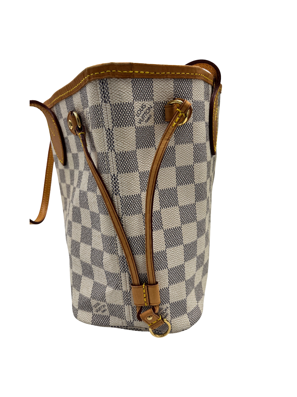Sac À Main Louis Vuitton Neverfull Tote Pm Toile - Blanc