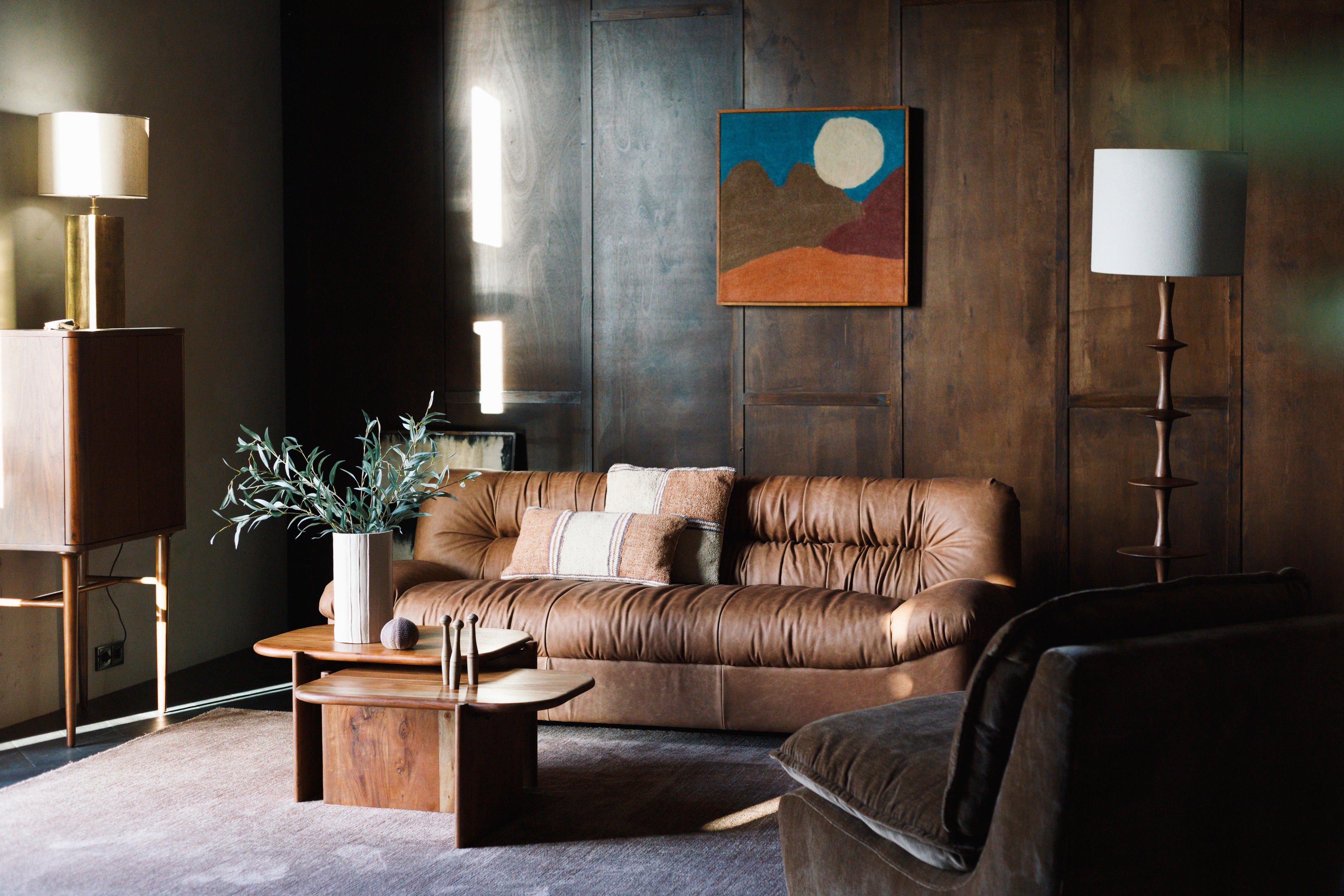 Feller - Side Table - Acacia Wood - Brown