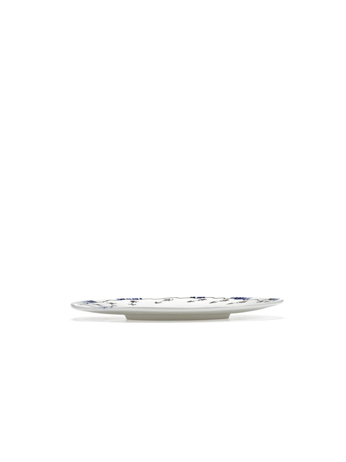 Midnight Flowers - Lot De 2 Soucoupes Pour Tasse À Thé - Porcelaine Bone China - Anemone Milk