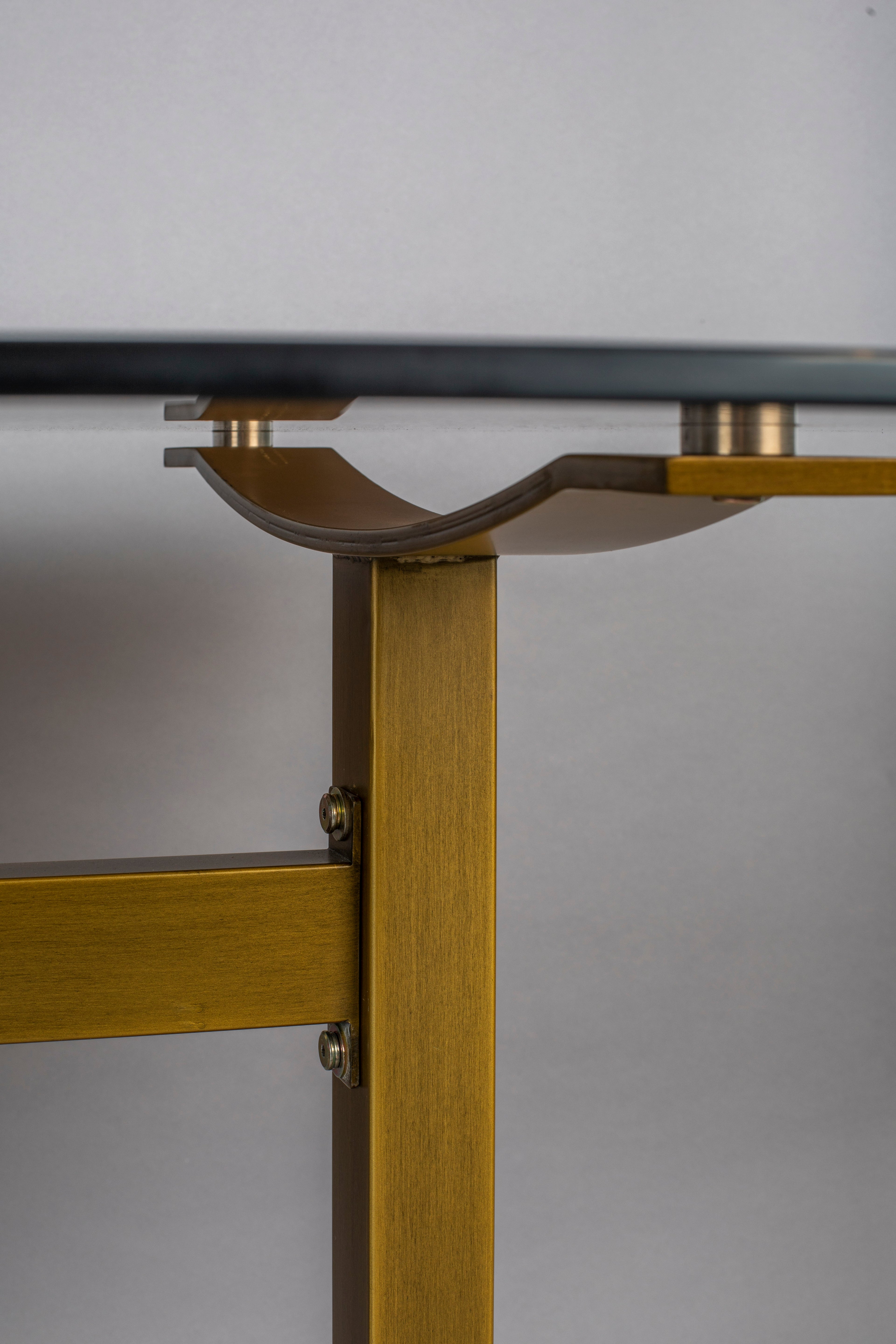 Sansa - Dining Room Table - Glass - Gold