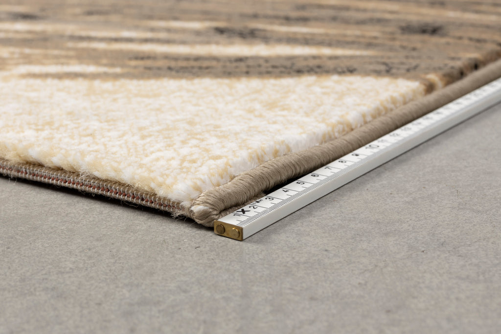 The Legend Of Koi - Tapis - Polypropylène thermofixé - Beige/Gris noir