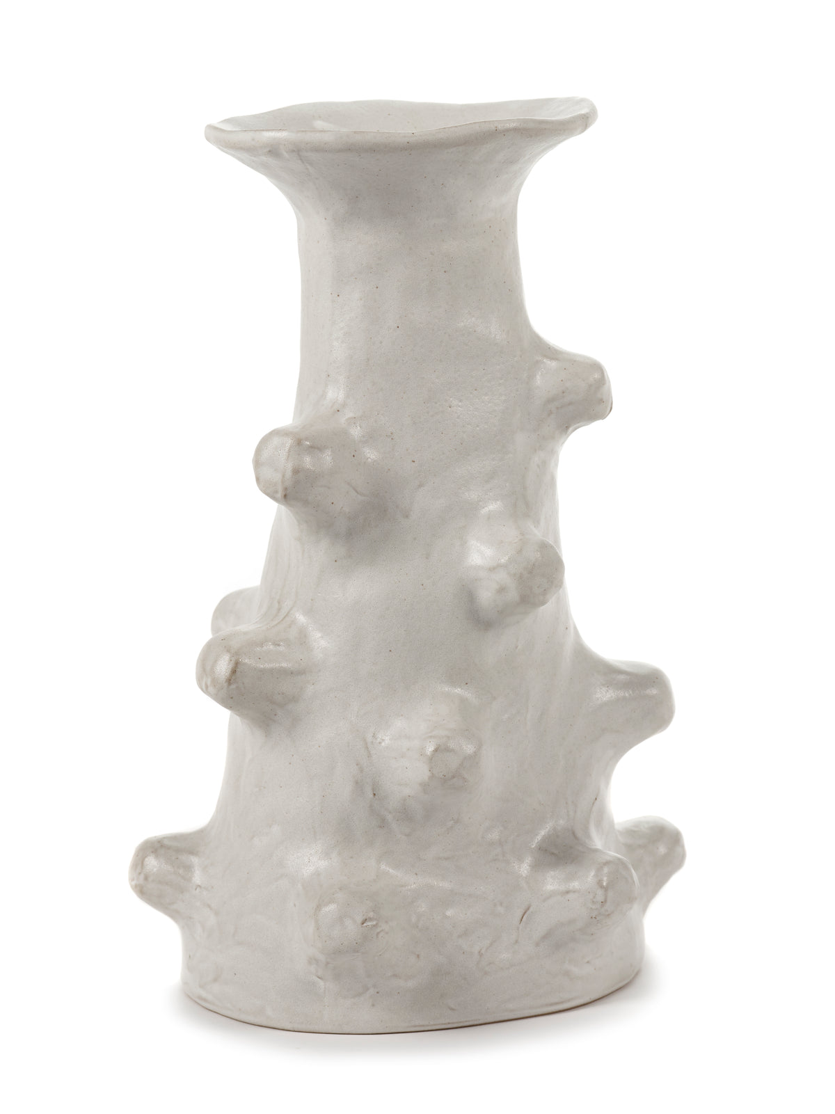 Marie Billy - Vase 03 - L - Grès - Blanc