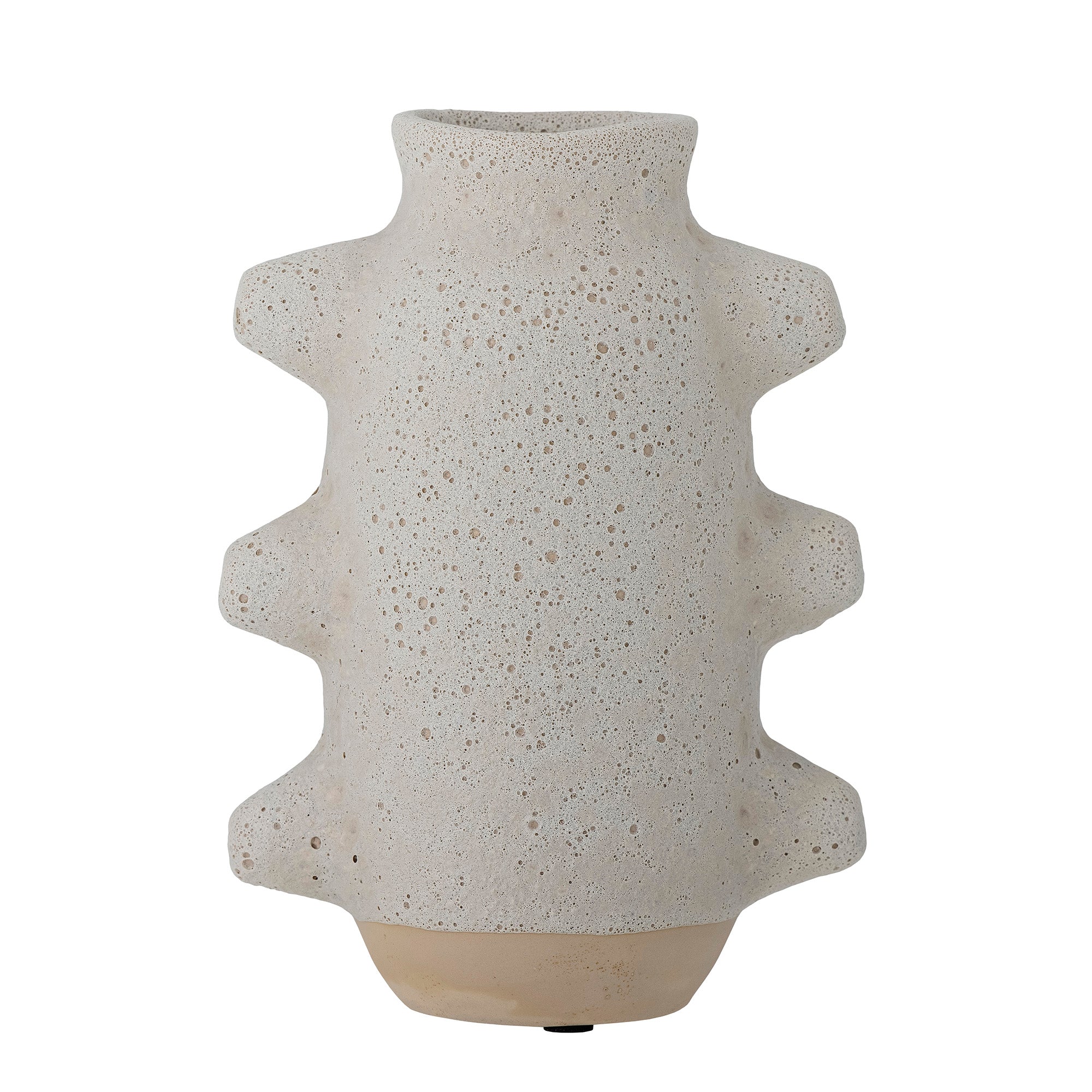 Birka - Jarrón Decorativo - Blanco - Cerámica