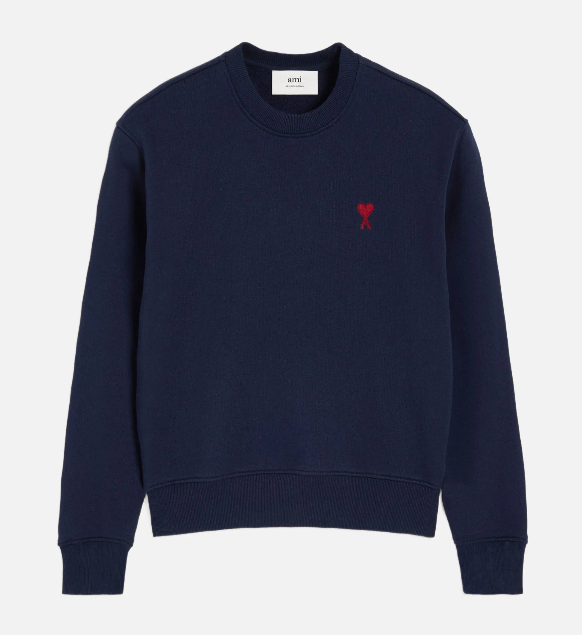 Ami Paris - Sudadera Ami De Coeur – Azul Marino Rojo