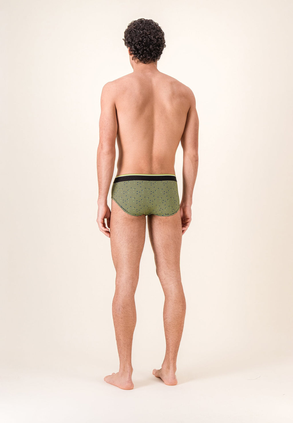 Terrible Chevron Cotton Briefs - Anise Yellow