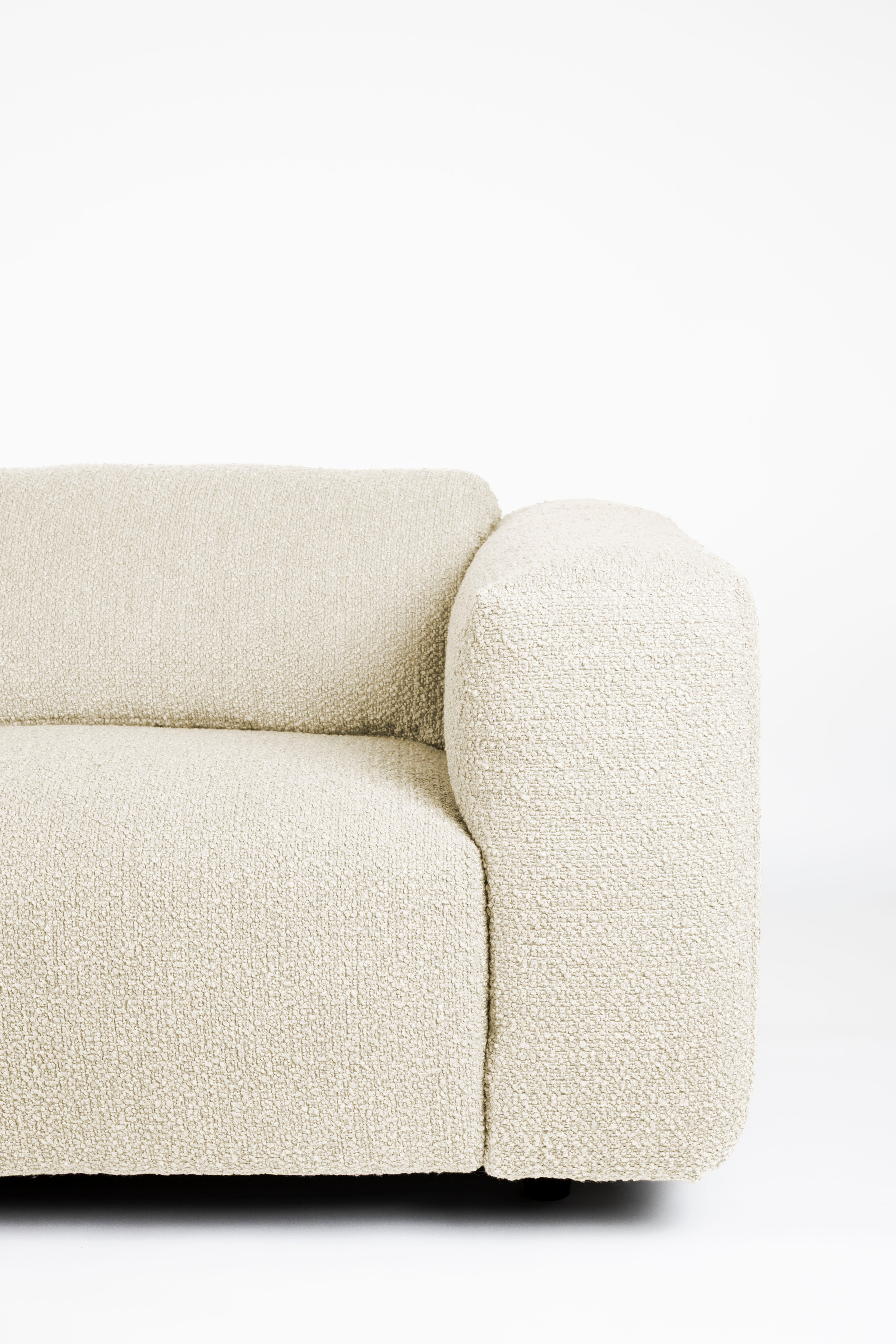 Wings - 3-Seater Sofa - Polypropylene Plastic - Natural/White