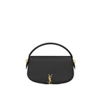 Saint Laurent - Voltaire Half-Moon Crossbody Bag - Women - Black