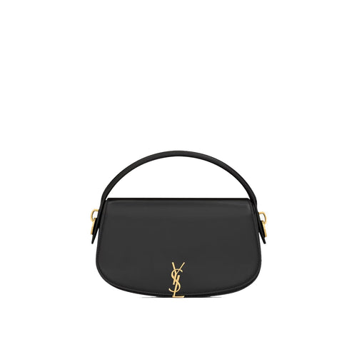 Saint Laurent Voltaire Bandolera Media Luna - Mujeres - Negro