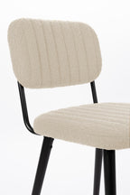 Jake Bouclé - Dining Room Chair - Solid Oak - Off-White