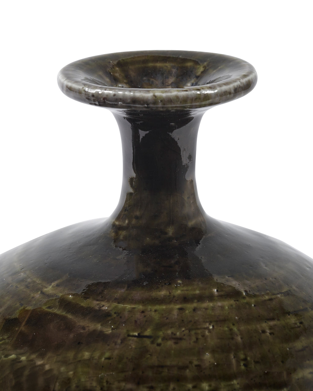 Glazed Shades - Vase - L - Grès - Vert Foncé