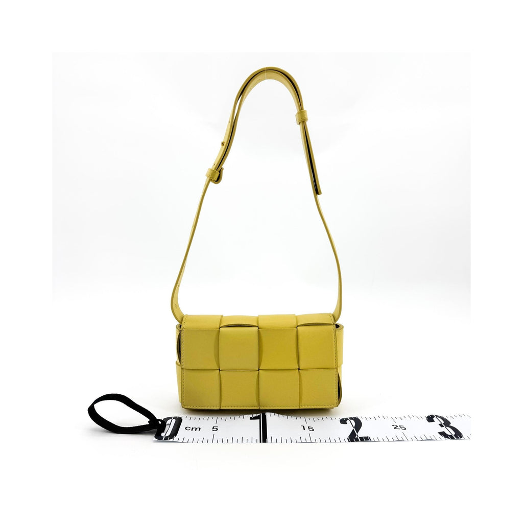 Pochette Bottega Veneta Cassette Belt Cuir - Jaune