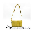 Pochette Bottega Veneta Cassette Belt Cuir - Jaune