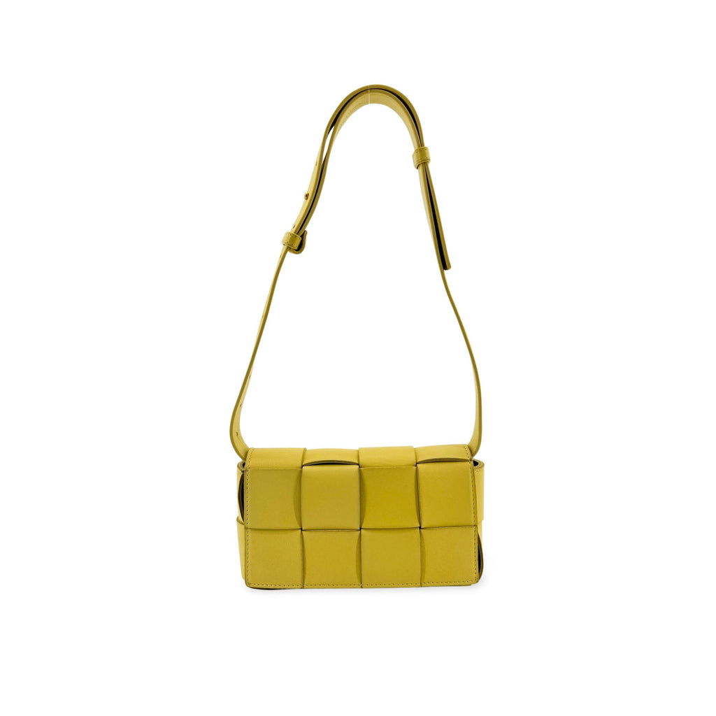 Pochette Bottega Veneta Cassette Belt Cuir - Jaune