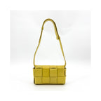 Pochette Bottega Veneta Cassette Belt Cuir - Jaune