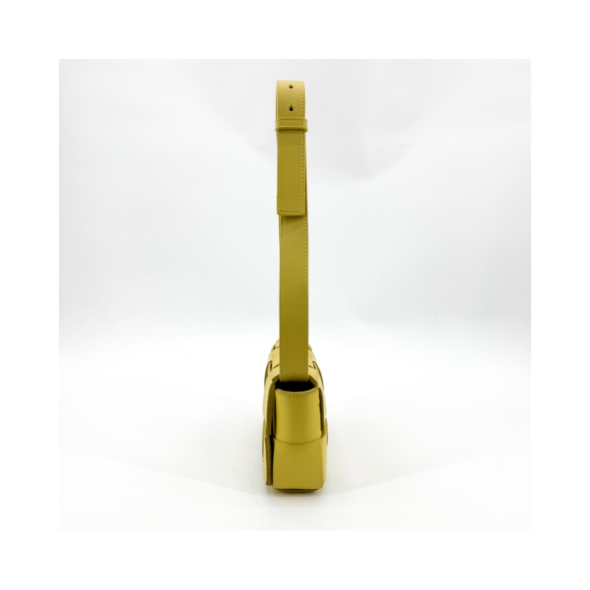 Pochette Bottega Veneta Cassette Belt Cuir - Jaune