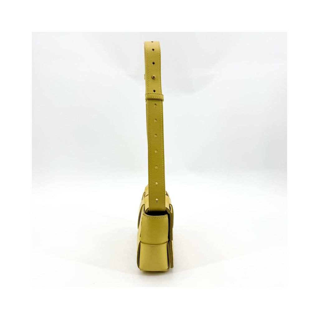 Pochette Bottega Veneta Cassette Belt Cuir - Jaune