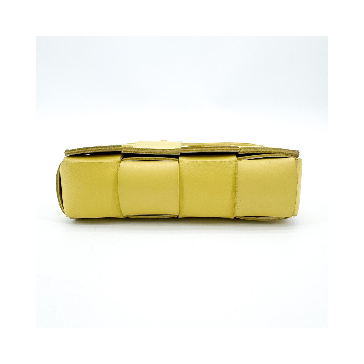Pochette Bottega Veneta Cassette Belt Cuir - Jaune