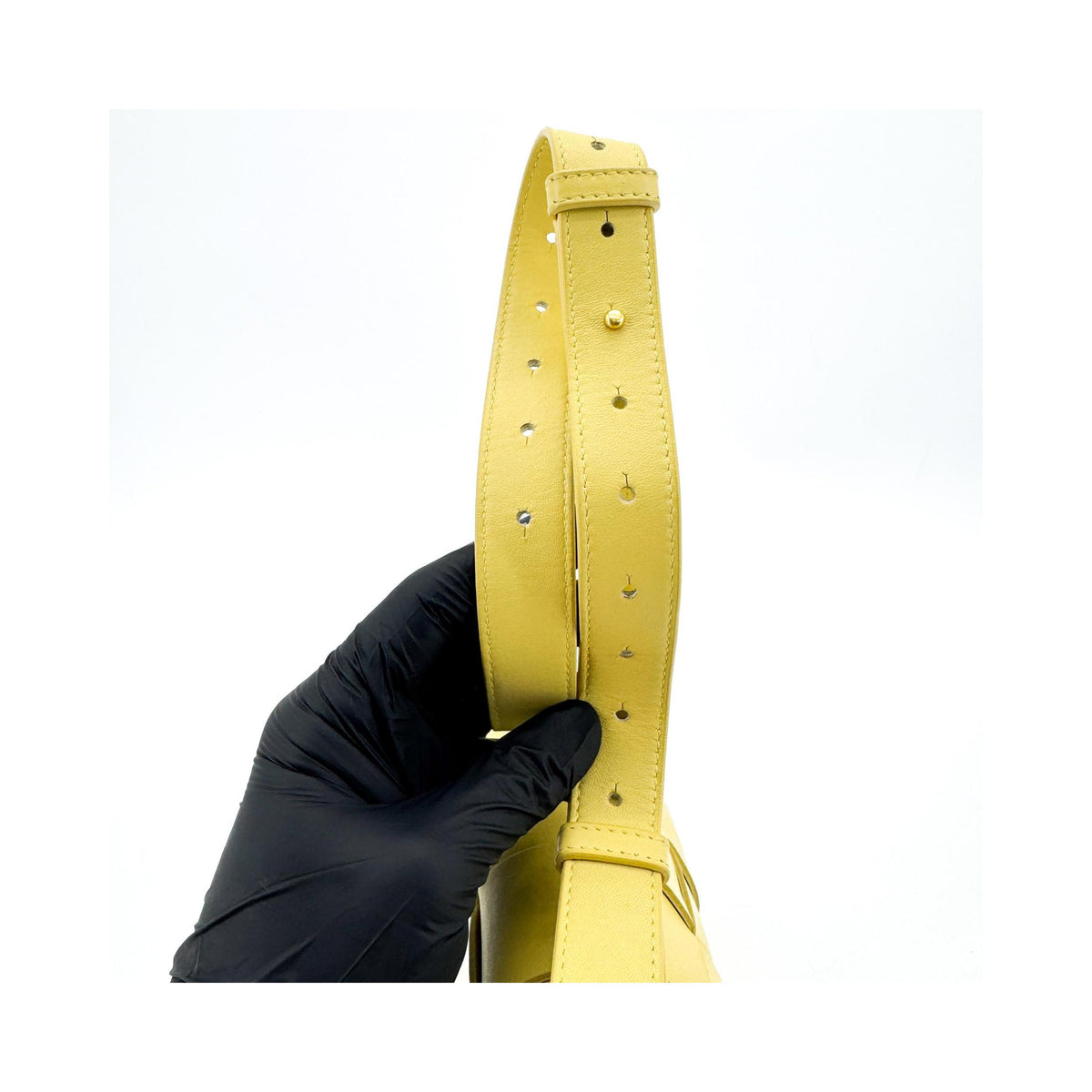 Pochette Bottega Veneta Cassette Belt Cuir - Jaune