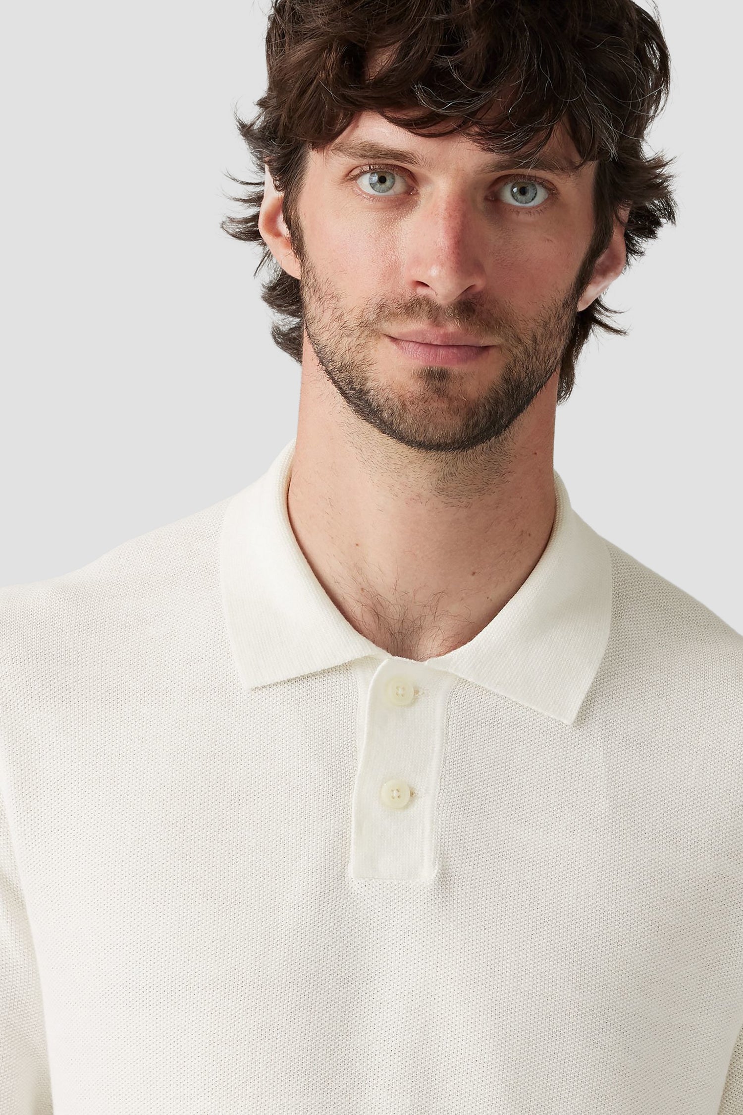 Levi'S® Sweater Knit Polo Linen Seed S - White - Xl