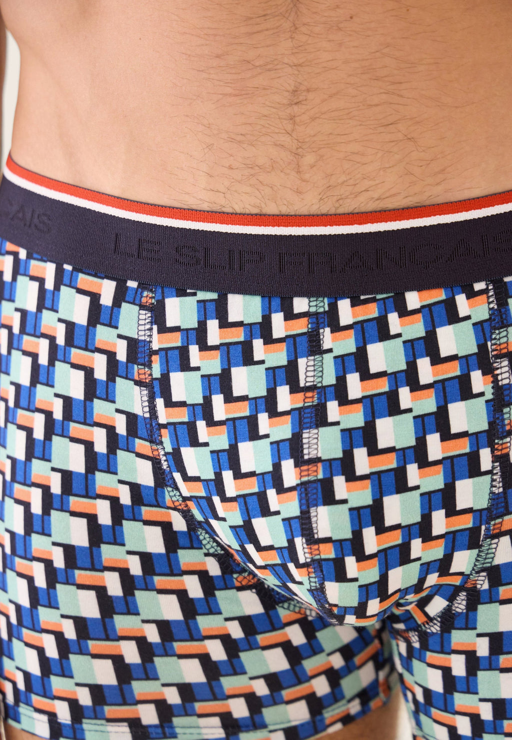 Boxer Marius Corbusier En Coton - Vert Azur