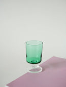 Lot De 5 Petits Verres À Vin En Verre Vert - Luminarc - 1970