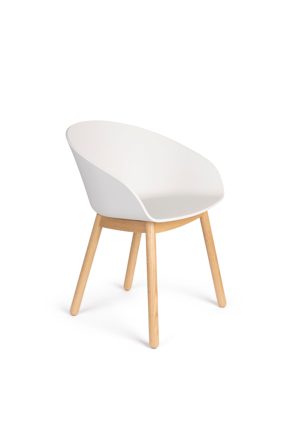 Void - Fauteuil De Salle À Manger - Plastique polypropylène - Chêne Blanc Lait