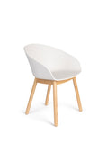Void - Fauteuil De Salle À Manger - Plastique polypropylène - Chêne Blanc Lait