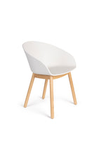 Void - Fauteuil De Salle À Manger - Plastique polypropylène - Chêne Blanc Lait