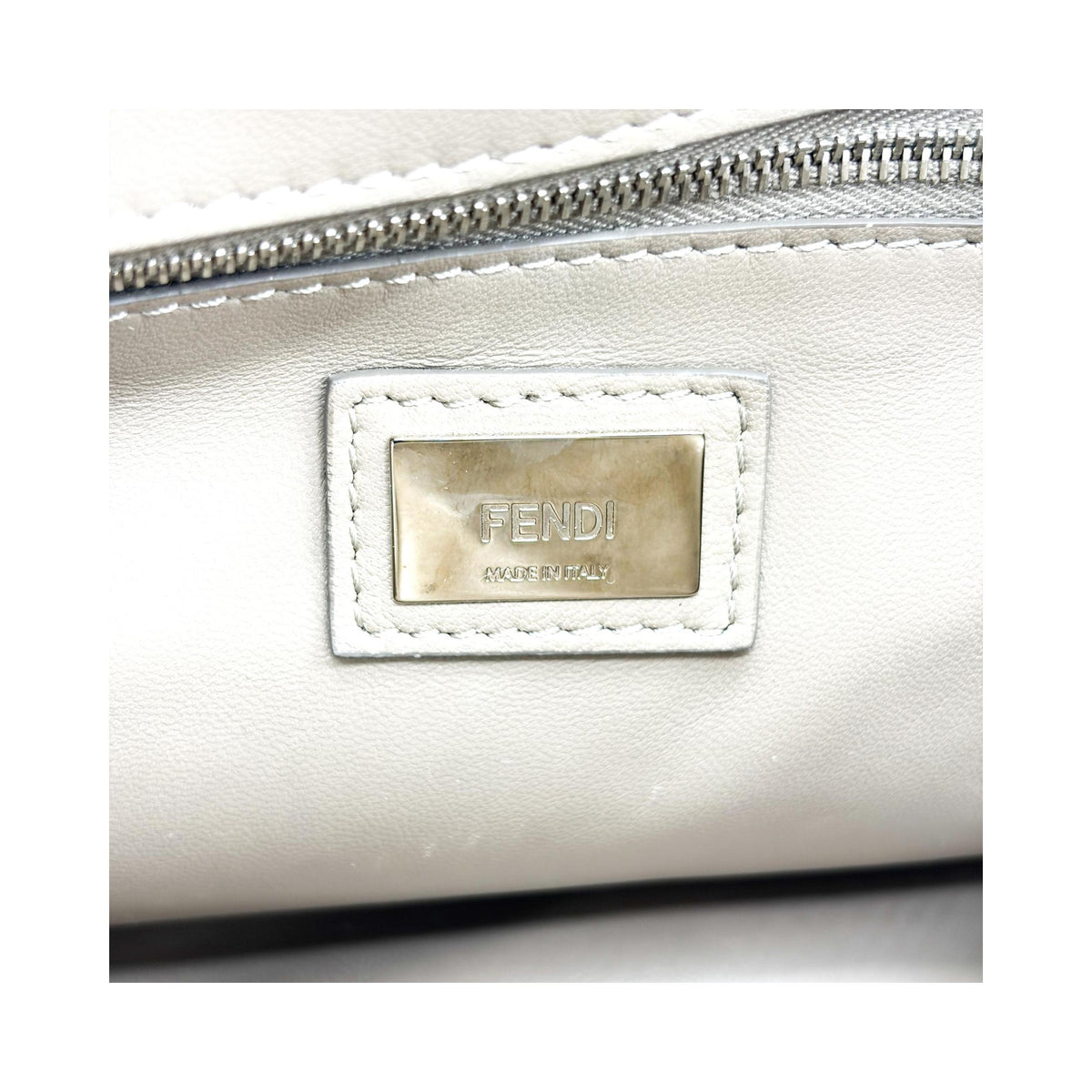 Sac À Main Fendi Peekaboo Regular Cuir - Beige