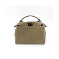 Sac À Main Fendi Peekaboo Regular Cuir - Beige