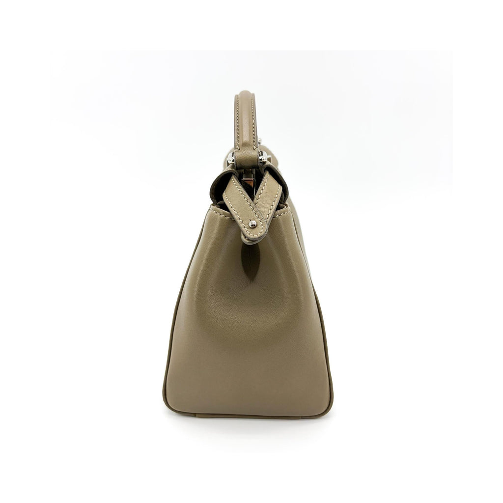 Sac À Main Fendi Peekaboo Regular Cuir - Beige
