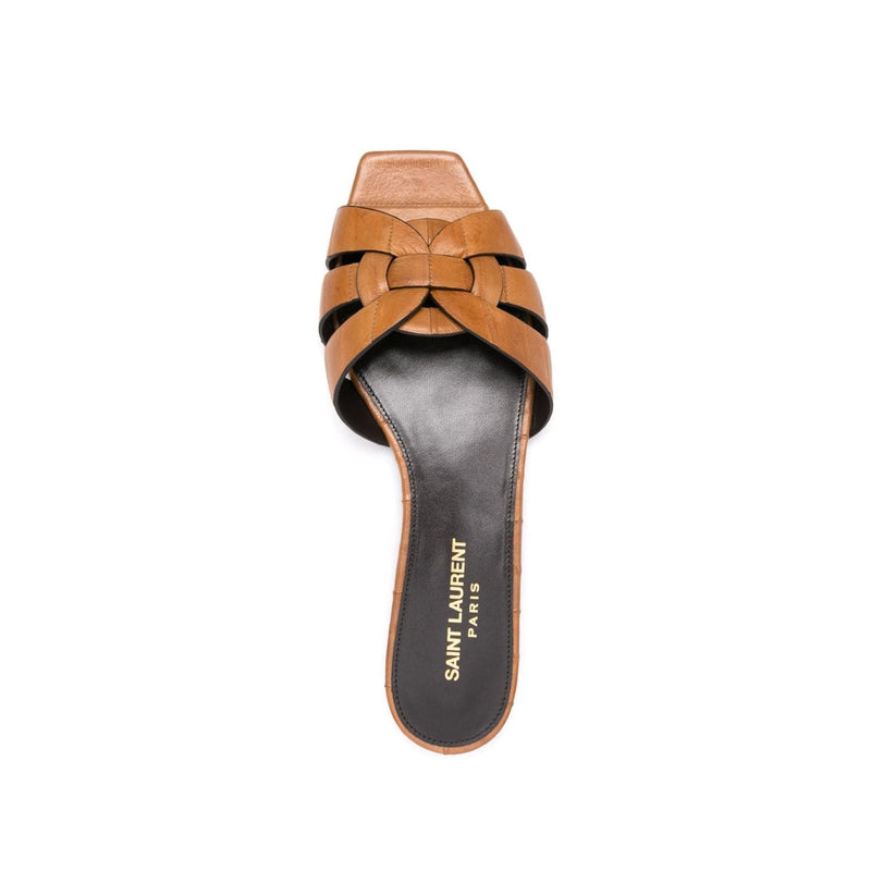 Sandales - Saint Laurent Tribute Flat - Brown