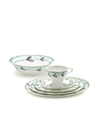 Midnight Flowers - Lot De 2 Bols Bas - L - Porcelaine Bone China - Blossom Milk