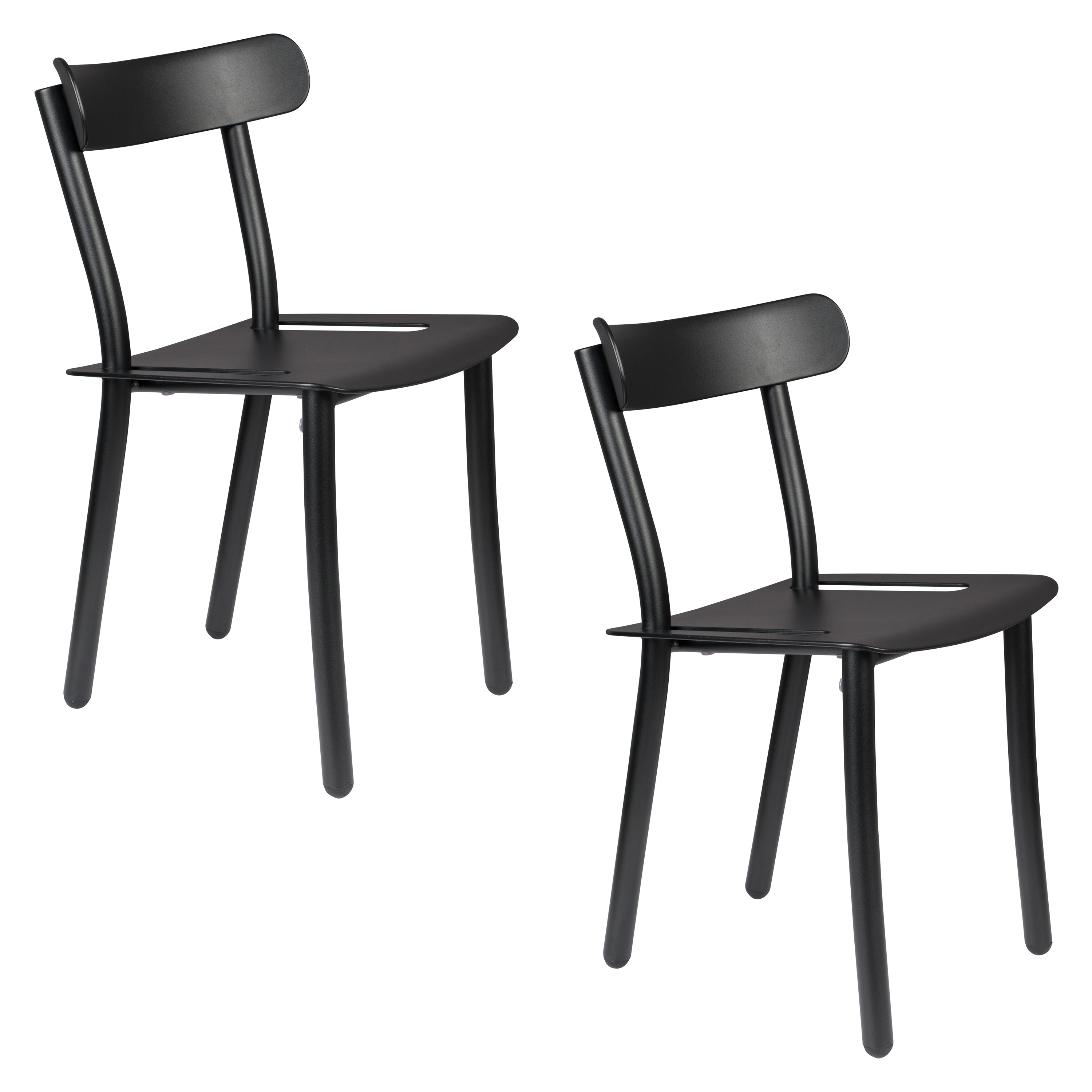Friday - Outdoor Chair - Aluminum - Black