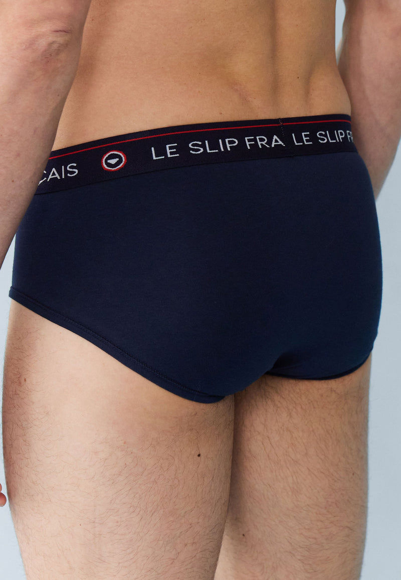 Lot De 7 Slips En Coton - Bleu Marine