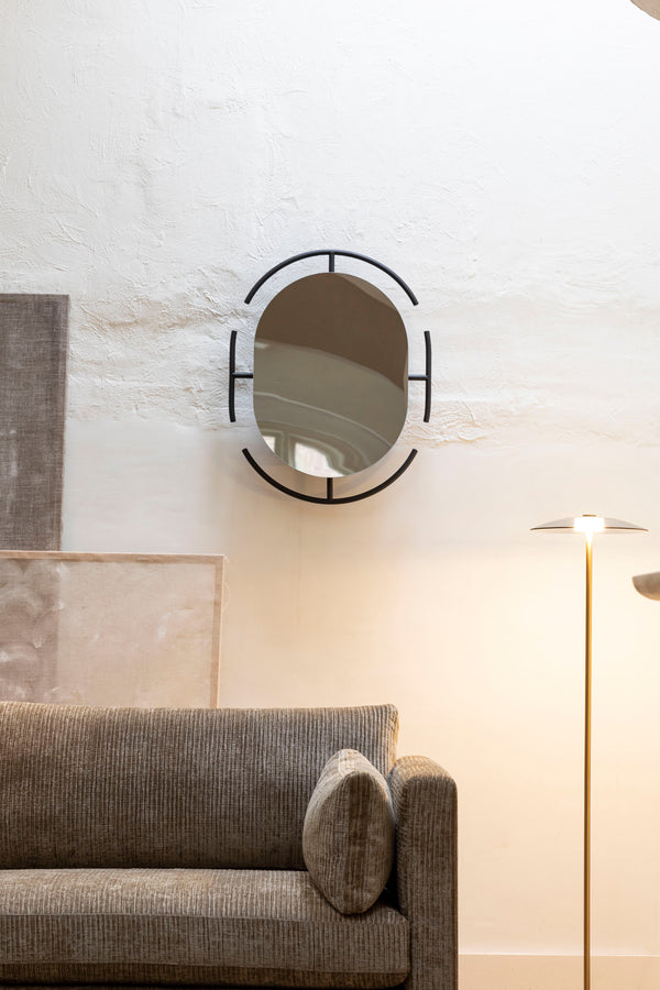 Emma - Mirror - Steel - Black