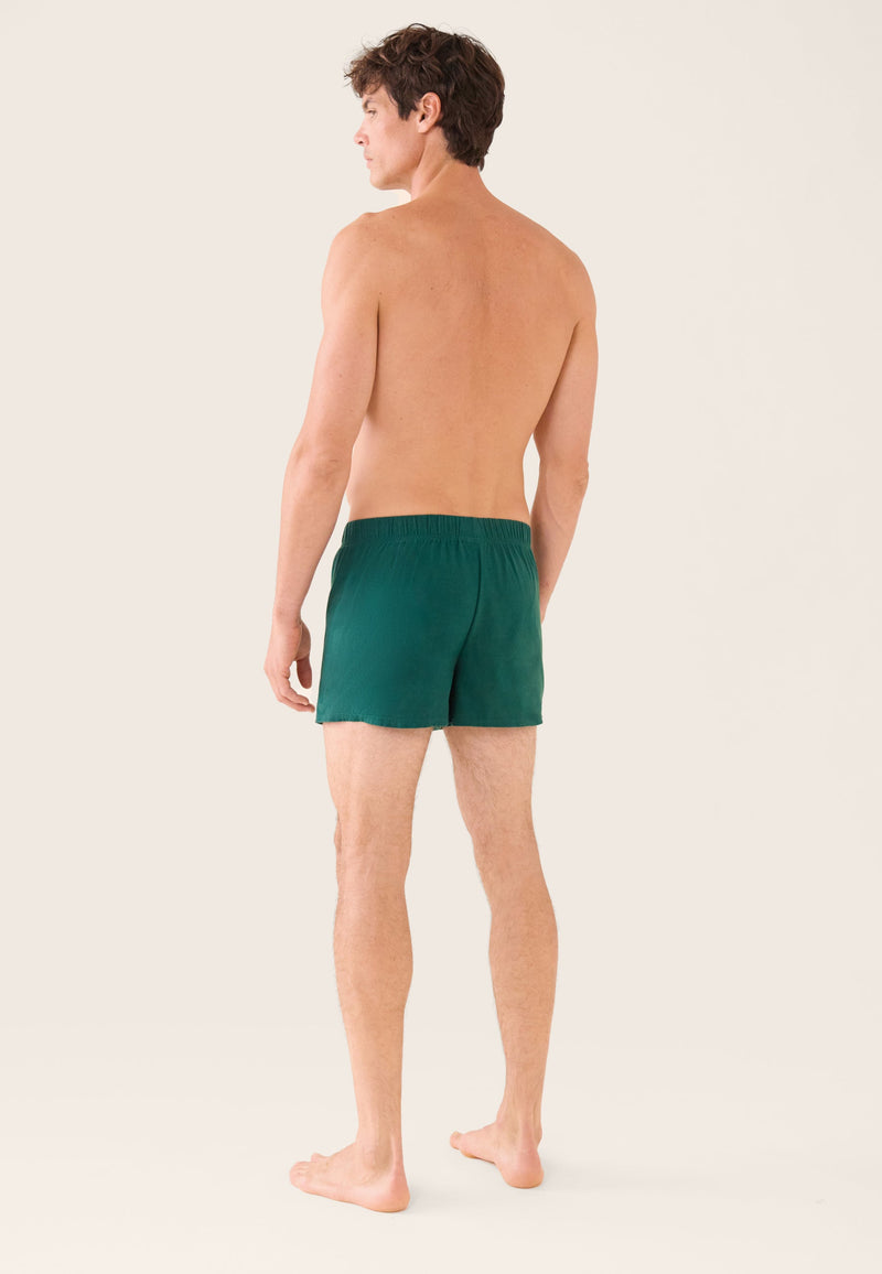 Caleçon Vert Sapin En Jersey De Coton - Fredo Vert Sapin