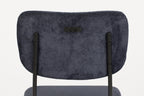 Benson 64,5 Cm - Tabouret De Bar & De Comptoir - Tissu - Bleu Foncé