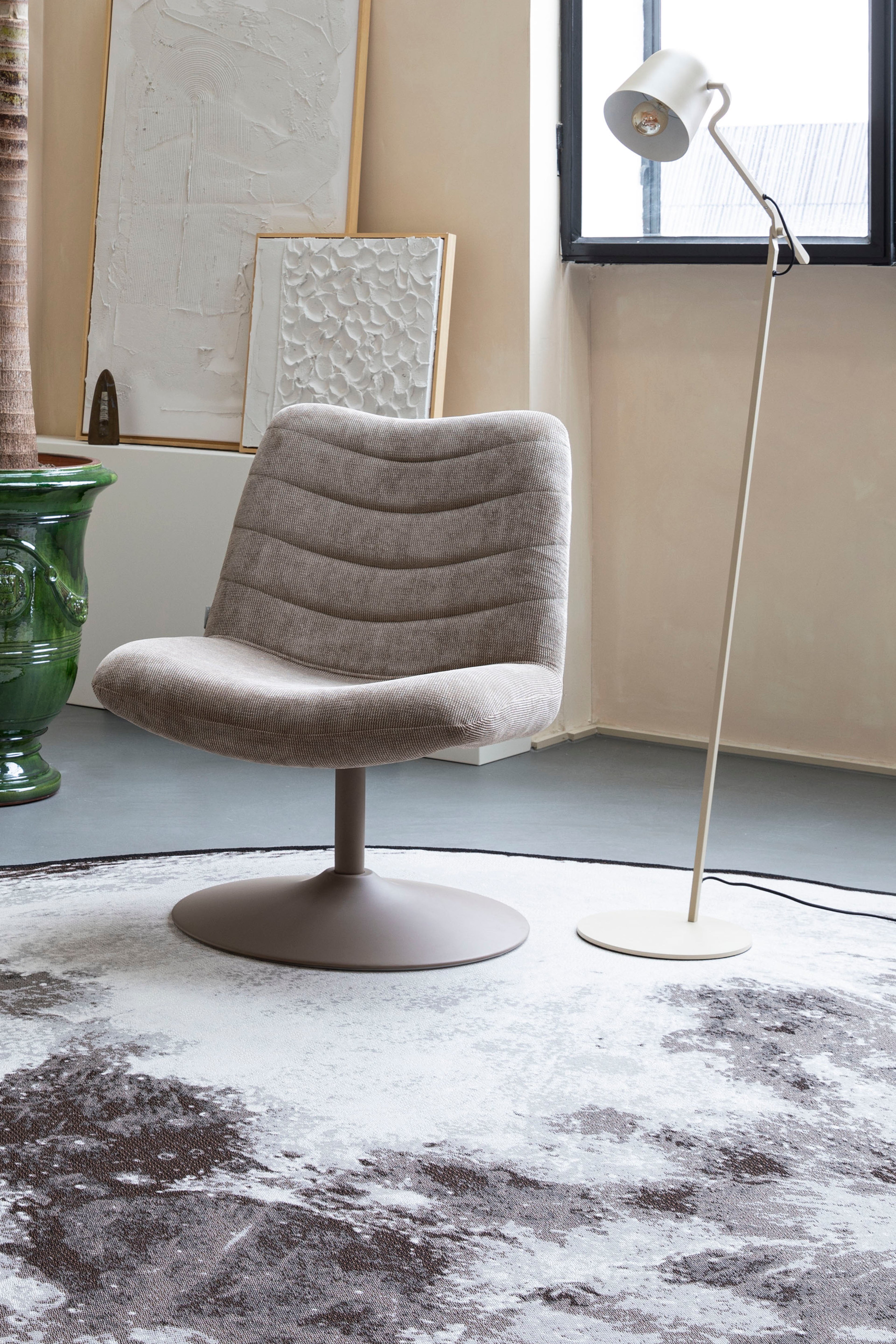 Moon Round '280 - Outdoor Rug - Decolan - Stone Gray