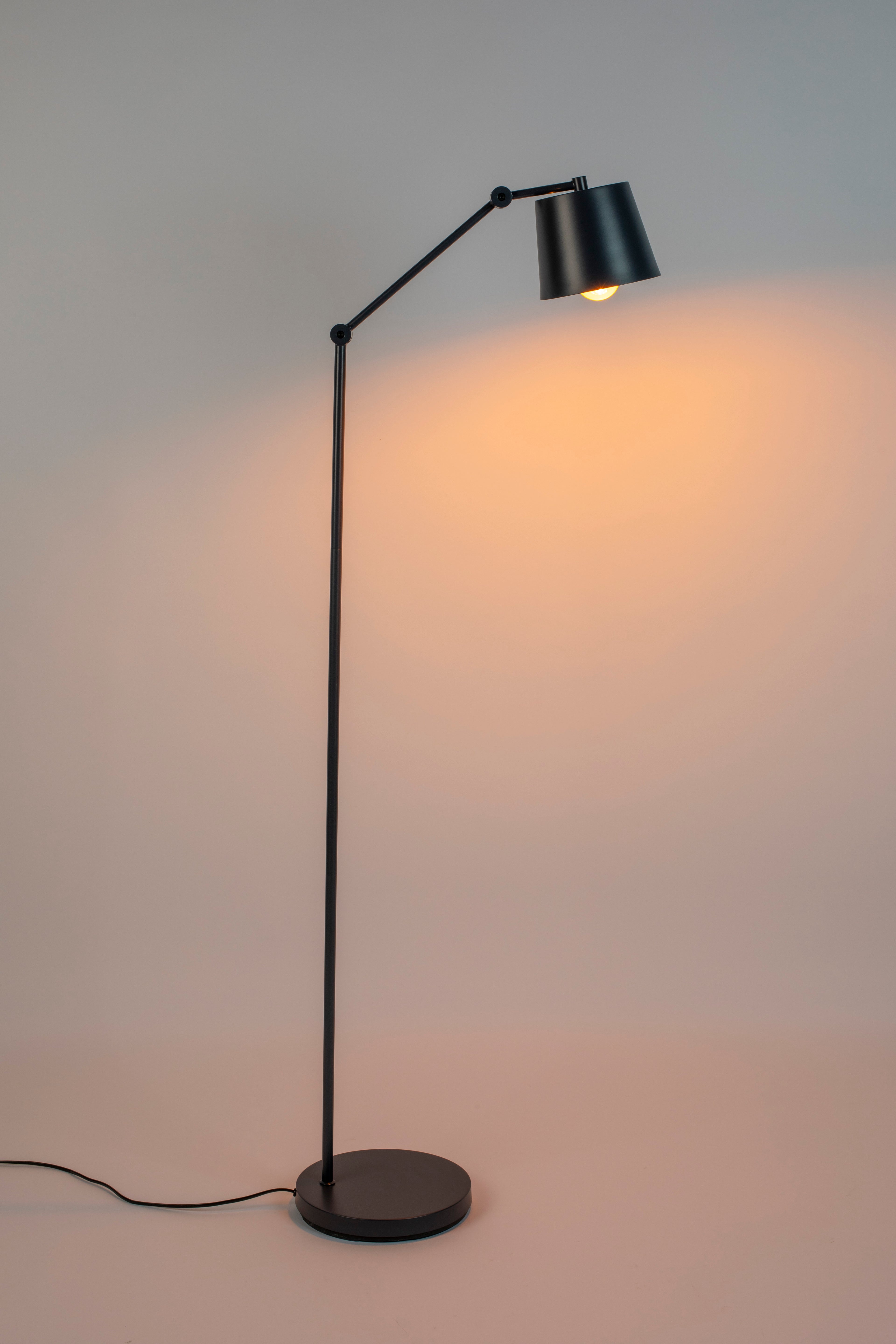 Hajo - Floor lamp - Iron - Gray