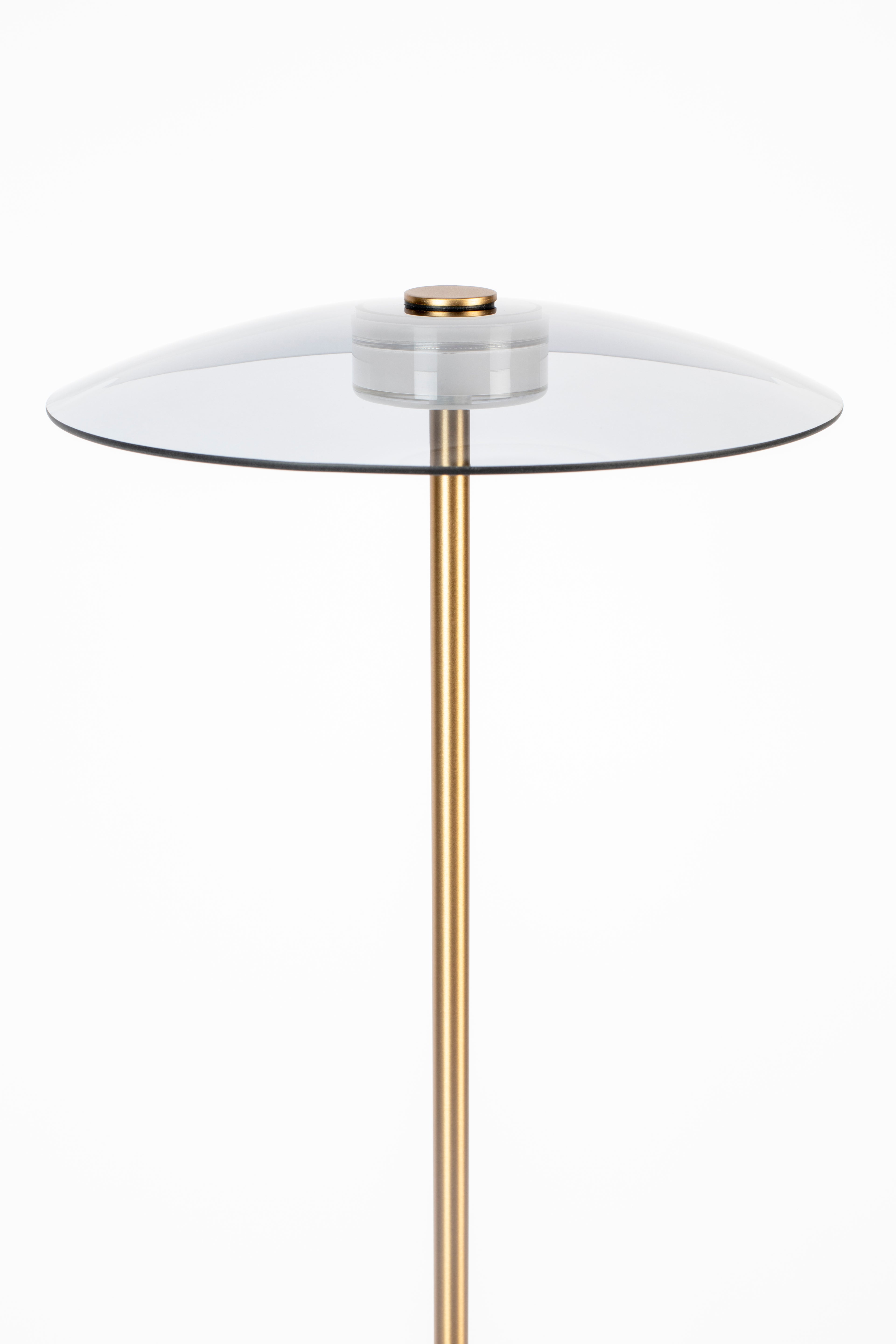 Float - Floor lamp - Tempered glass - Gold