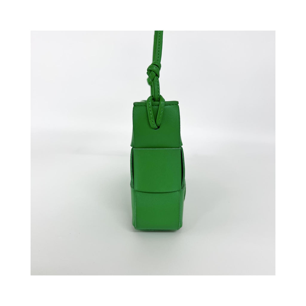 Sac Porté Épaule Bottega Veneta Cassette Mini Cuir - Vert