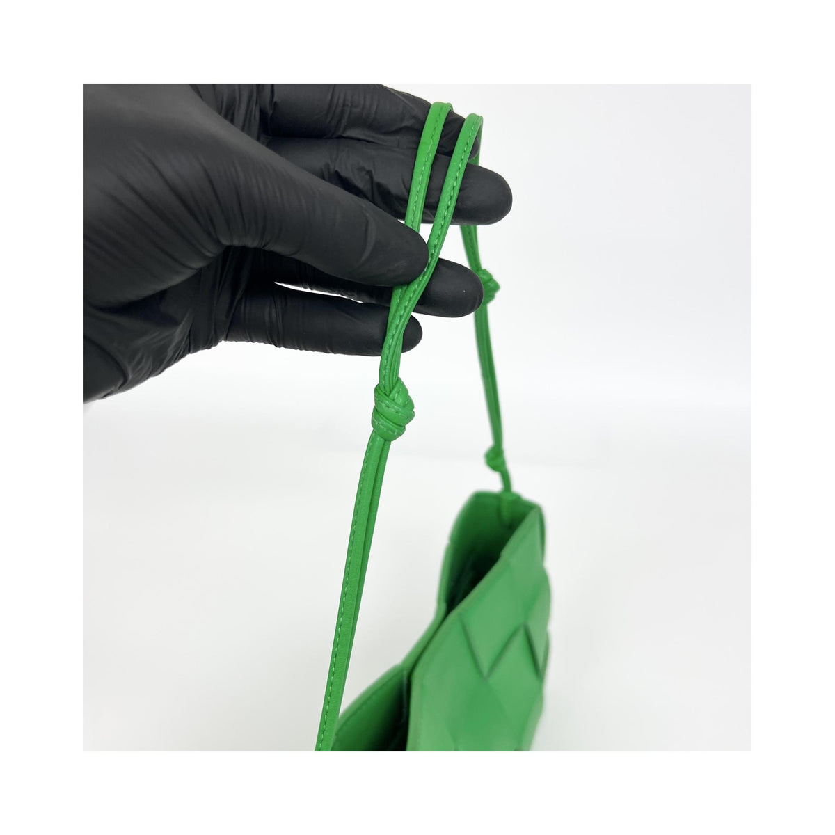 Sac Porté Épaule Bottega Veneta Cassette Mini Cuir - Vert
