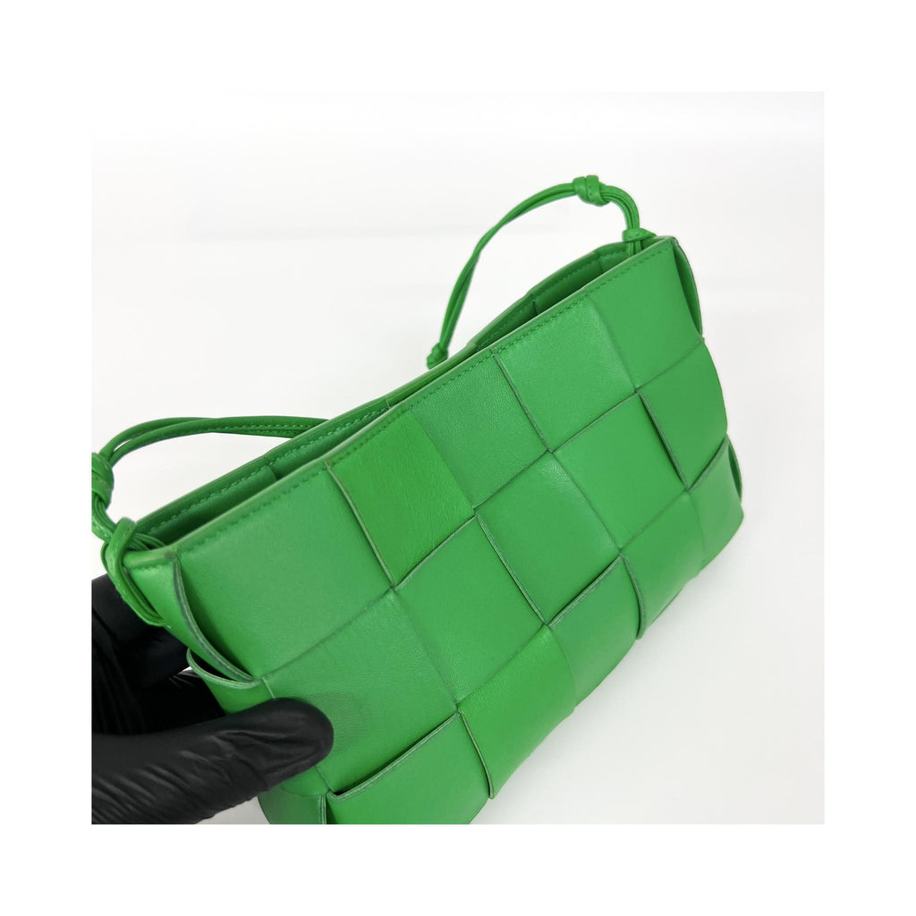 Sac Porté Épaule Bottega Veneta Cassette Mini Cuir - Vert