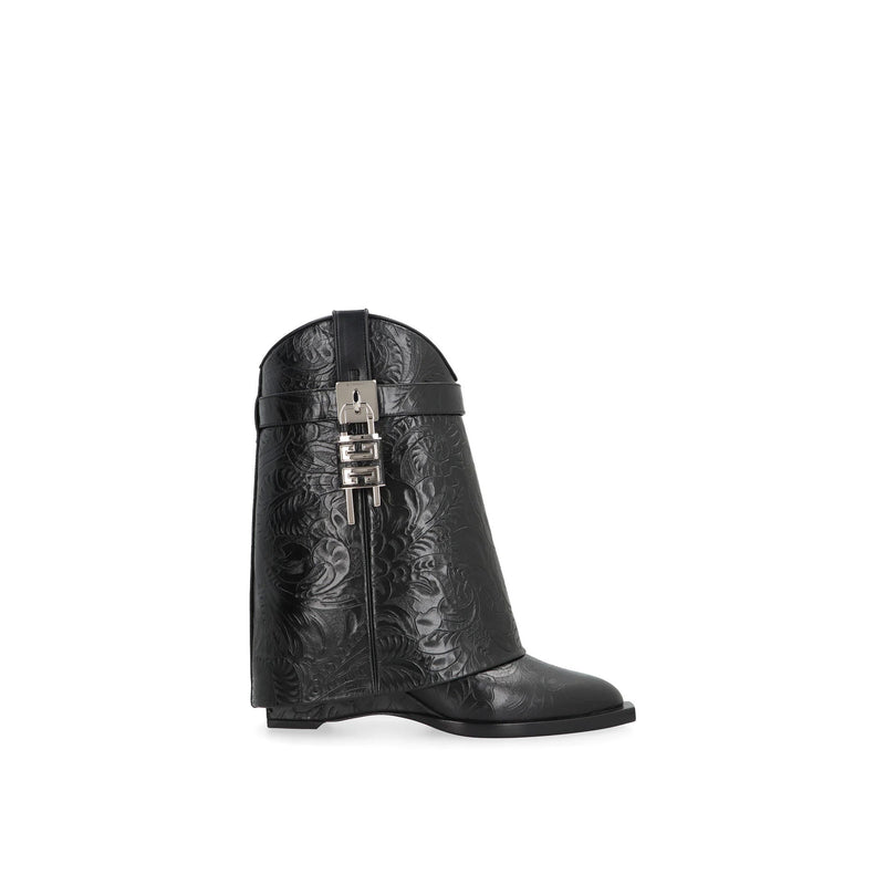 Bottes - Givenchy Lock Cowboy  - Black