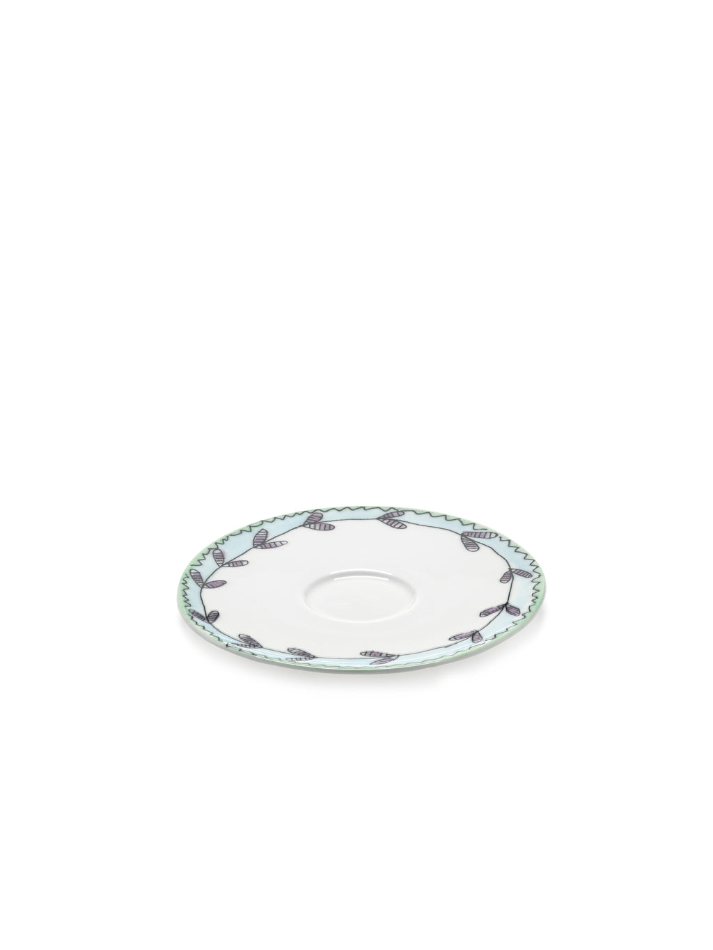 Midnight Flowers - Lot De 2 Soucoupes Pour Tasse À Café Basse - Porcelaine Bone China - Blossom Milk