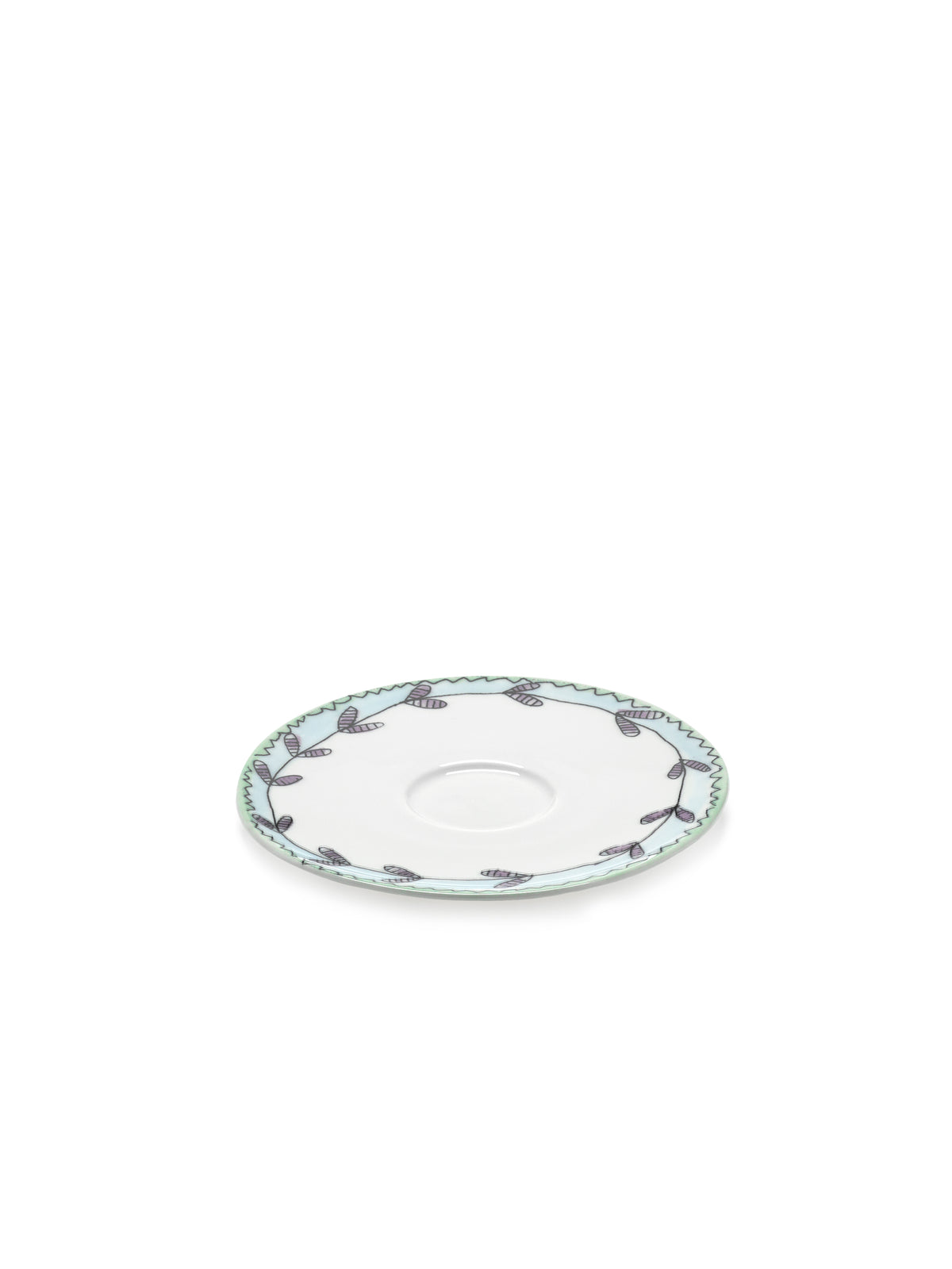 Midnight Flowers - Lot De 2 Soucoupes Pour Tasse À Café Basse - Porcelaine Bone China - Blossom Milk