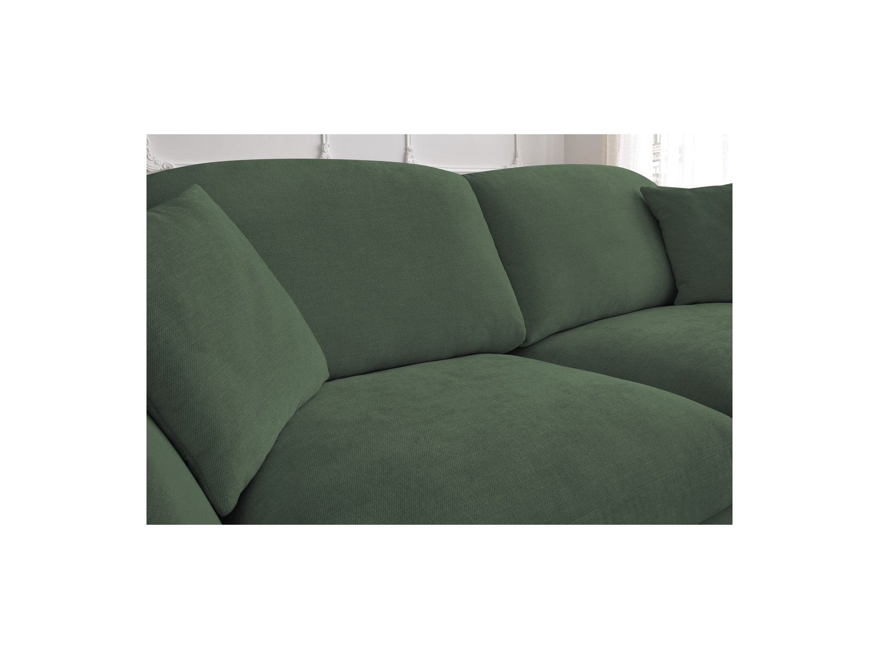 Cezanne Straight Sofa Bed with Express Opening and Smooth Fabric