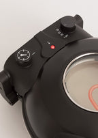 Pizza Maker - Horno de pizza eléctrico con piedra refractaria - Negro
